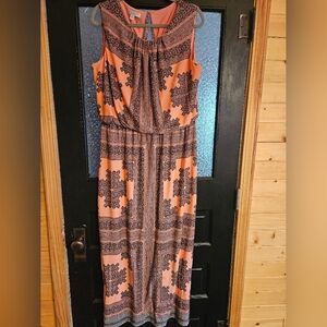 Womens London Times Plus Sz 14W Long Maxi Dress Vacay Cruise Wedding  #18